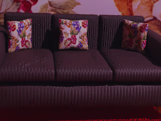 Classic Three-Seater Sofa 3D Model