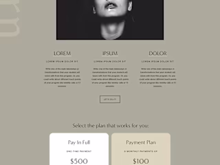 Noire a Squarespace Website