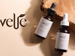 Welle Natural Skincare Logo Design on Behance