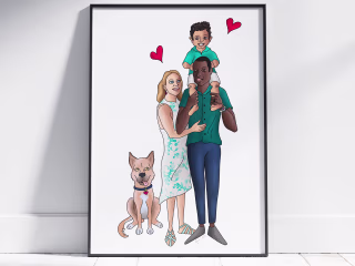 Custom Family Portrait Illustrations