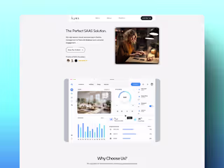 RiseAura - SAAS Website Design.