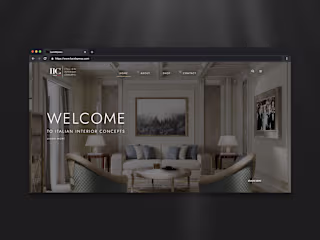 Italian Interior Concepts Website Redesign