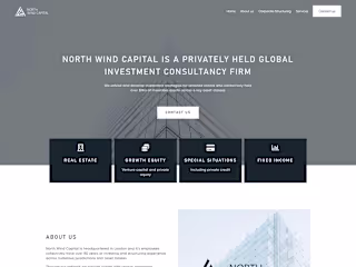Website for investment company