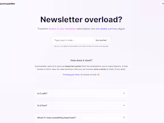SummaLetter - AI newsletter summarizer
