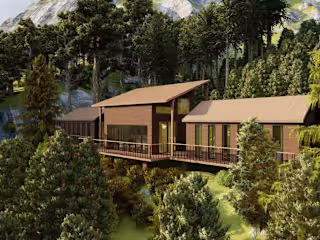 Interior & Exterior Modeling and Visualization of a Yoga Space