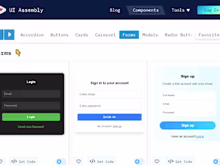 Reusable UI Components Web Application using VUE and Firebase