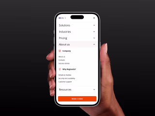 Website menu navigation redesign on Behance