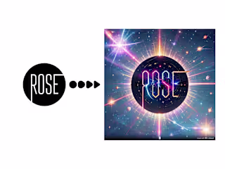  Visual Illusion for Rose Cafe's Brand Logo