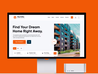 MartVilla -  Website UI Design for Realestate Business 