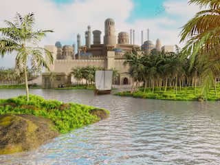 Blender Fantasy Landscape 