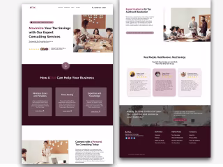 Webflow - Tax Consulting Landing Page