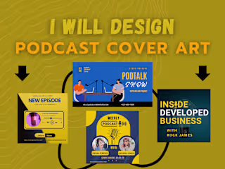 I will design podcast cover artwork podcast cover design