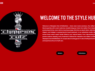 Champion Cutz and Esthetician Website
