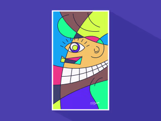 Mustache Man - Digital Art