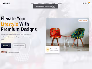 eCommerce Landing Page Design
