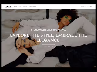 E-commerce Web Design for Fashion Brand