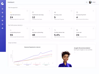 
Finance Company Dashboard and Chatbot Design 