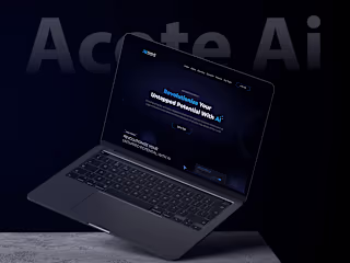 Acote Ai Innovation Hub Website UI/UX Design