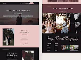 Professional Photography Website | Framer Template Project