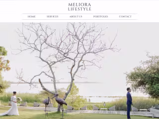 Photography website for Meliora Lifestyle