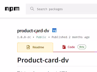 Customizable Product Card – NPM Package