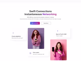 A 5G Mobile Networking Website Design in Figma