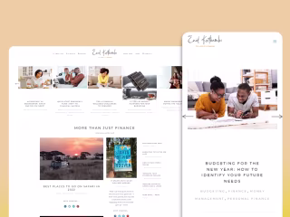 WordPress Financial Blog Website - Enid Kathambi