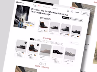 E-commerce Landing Page - Shoes Brand