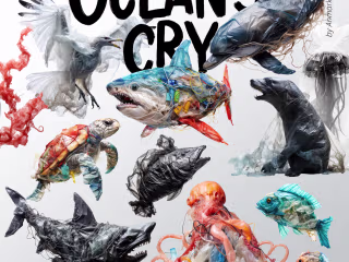 Ocean’s Cry. Save the ocean. Ocean plastic pollution. :: Behance