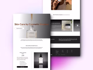 Skin care product Website