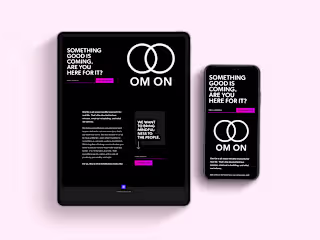 Om On Wellness App Landing Page