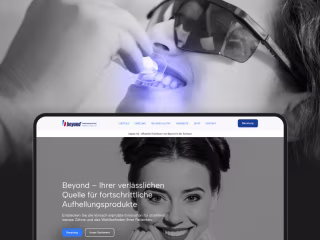 Beyond Whitening | Landing page design