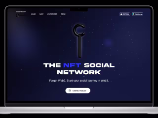 Landing for crypto project