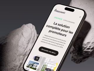 Happywait Performance design and No Code Website