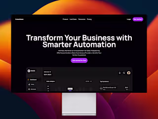 Linearbase- AI automation landing page