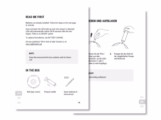 Multilingual instruction manual for consumer product