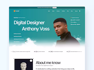 Vossify - Framer Portfolio Template Development