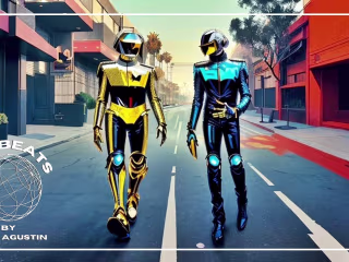 Daft Punk style music.
