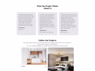 Interior Design Website