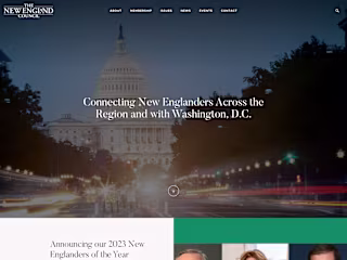 Web Design and Development for New England Council