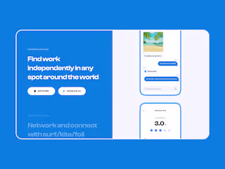 Waterstart  — Landing page