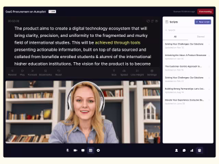 Digital Teleprompter | In-app feature to enhance sales call