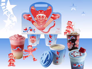 Three Stars Cafe - Brand Identity & IP Character