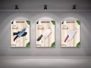 CHEF KNIFE POSTER DESIGN on Behance