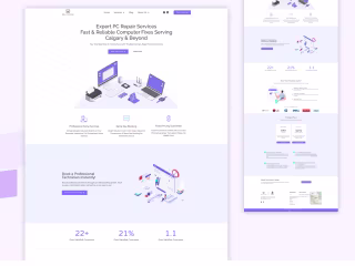 Service Company Website Design