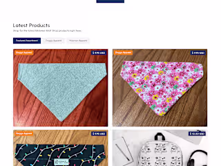 eCommerce website for a Dog Supplies company in Webflow