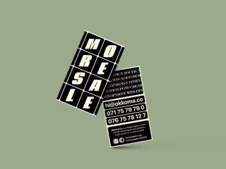 Duo-Tone Business Card Design for Okkoma Co.