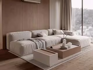 Living room plus Dining room design