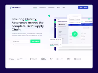 Servblock website UI design and webflow development