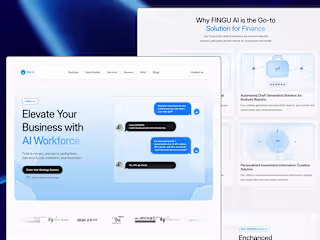 Fingu AI Chatbot - Framer Website 